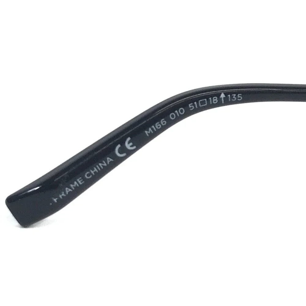 Marchon NYC Eyeglasses Frames M166 010 Purple Gray Rectangle Half Rim 51-18-135